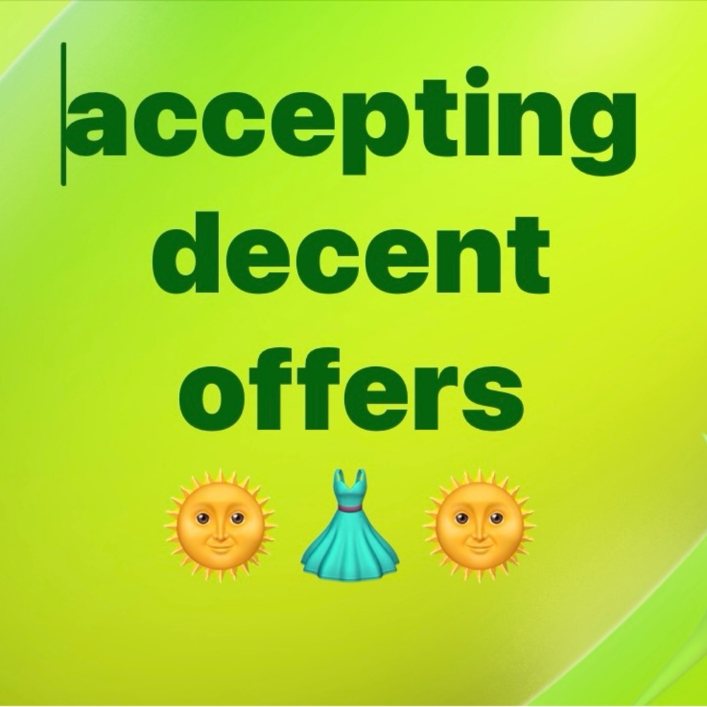 Accepting Decent Offers Decorative Wall Sign in Green